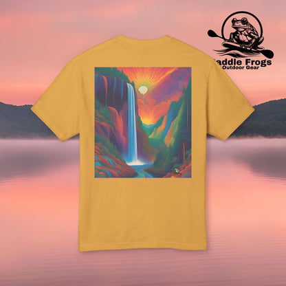 Mountain Sunrise Tee - Colorful Pop Art Design