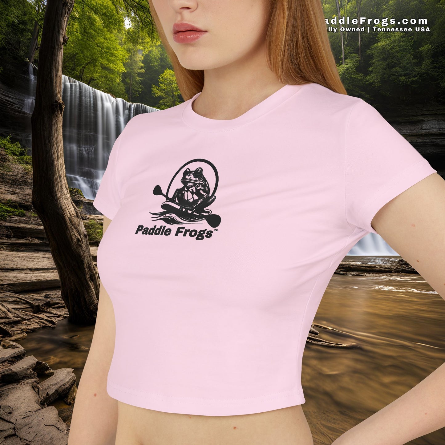 Women's Baby Tee - Paddle Frogs Cute & Comfortable Classic Design