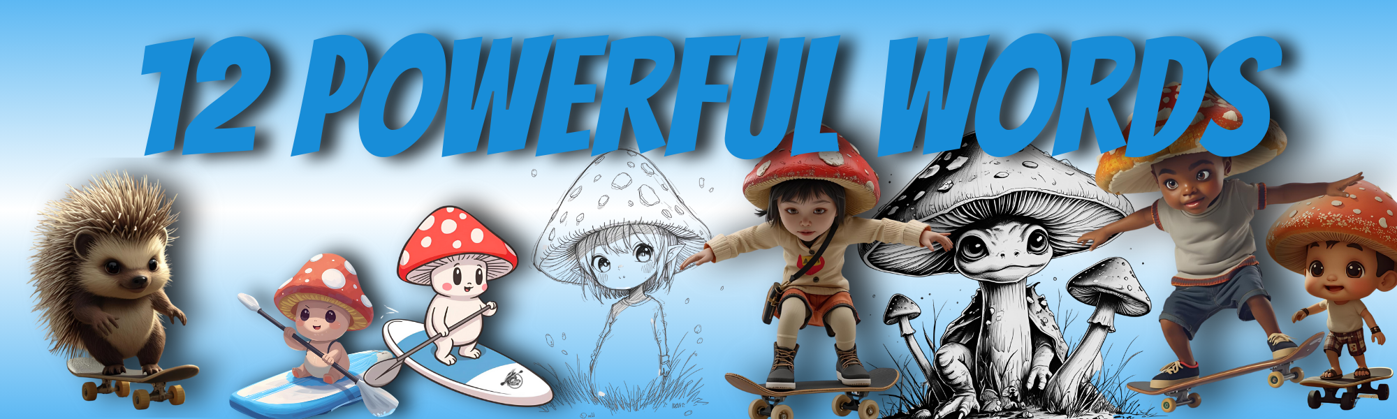 Load video: 12 Powerful Words |sing a long Paddle Frogs Kids