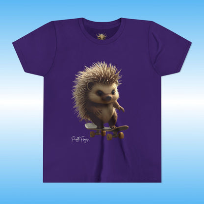 Edge the Hedgehog | Youth Skateboard T-Shirt | Paddle Frogs