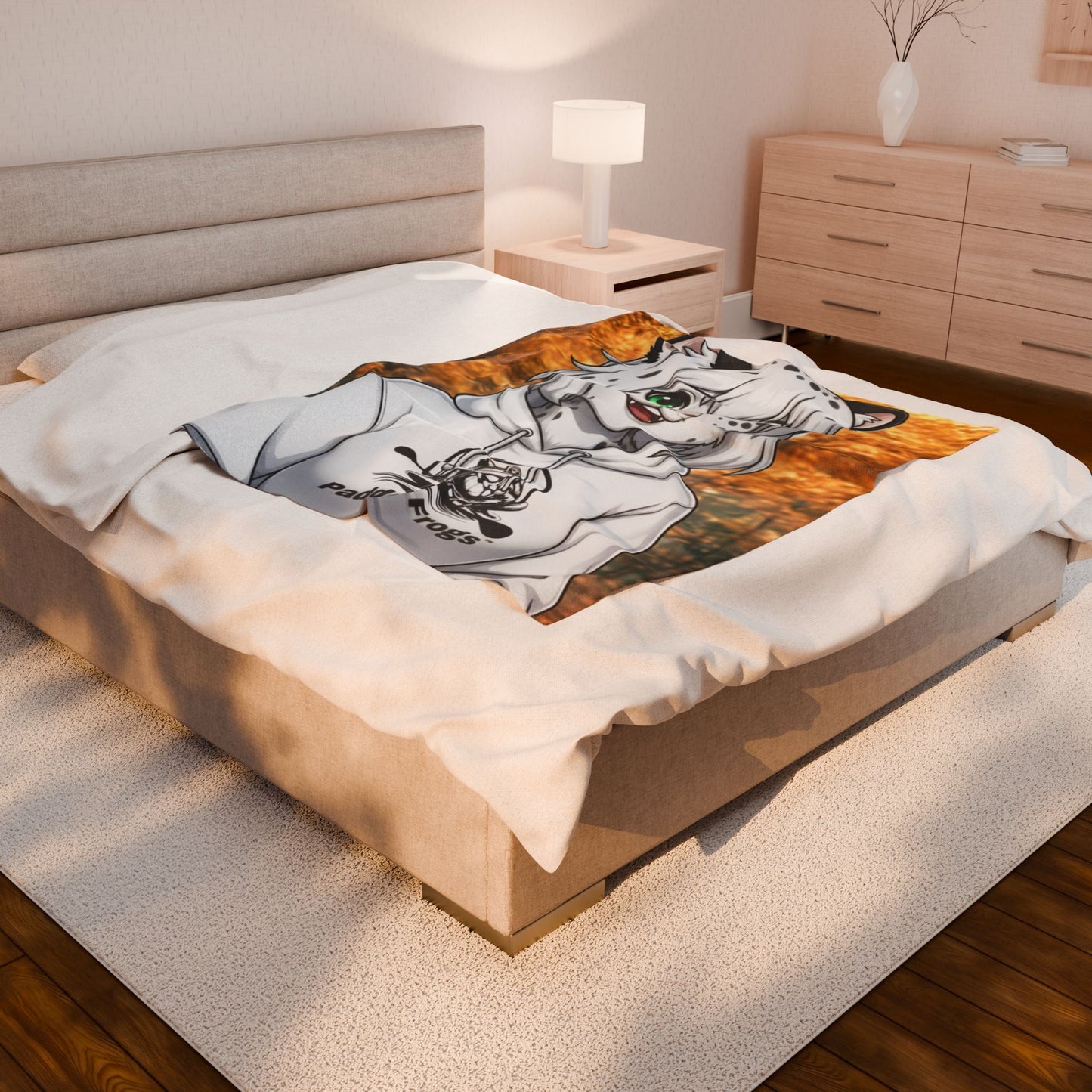 Snow | Plush Blanket - Leopard