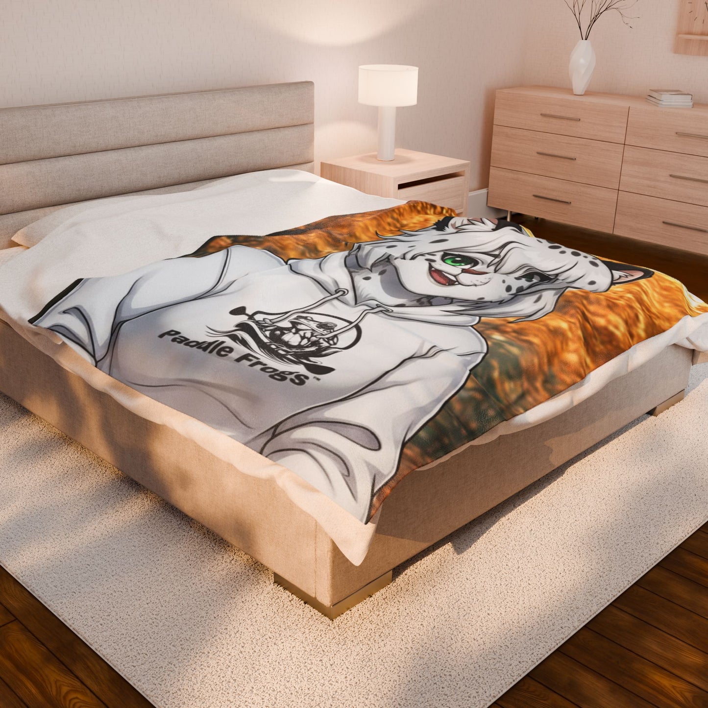 Snow | Plush Blanket - Leopard