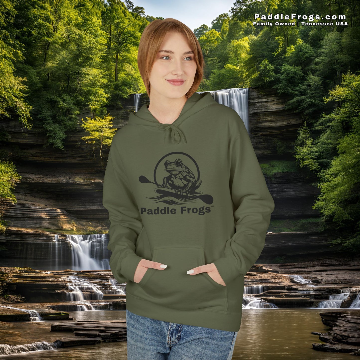 Fleece Soft style Hoodie | Paddle Frogs