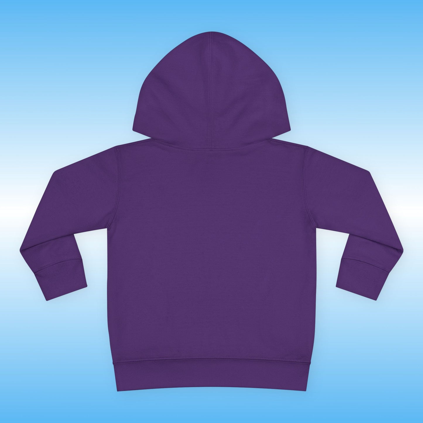 Purple hoodie on a blue background
