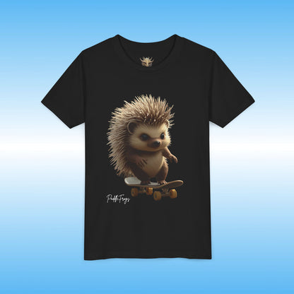 Edge the Hedgehog | Youth Skateboard T-Shirt | Paddle Frogs
