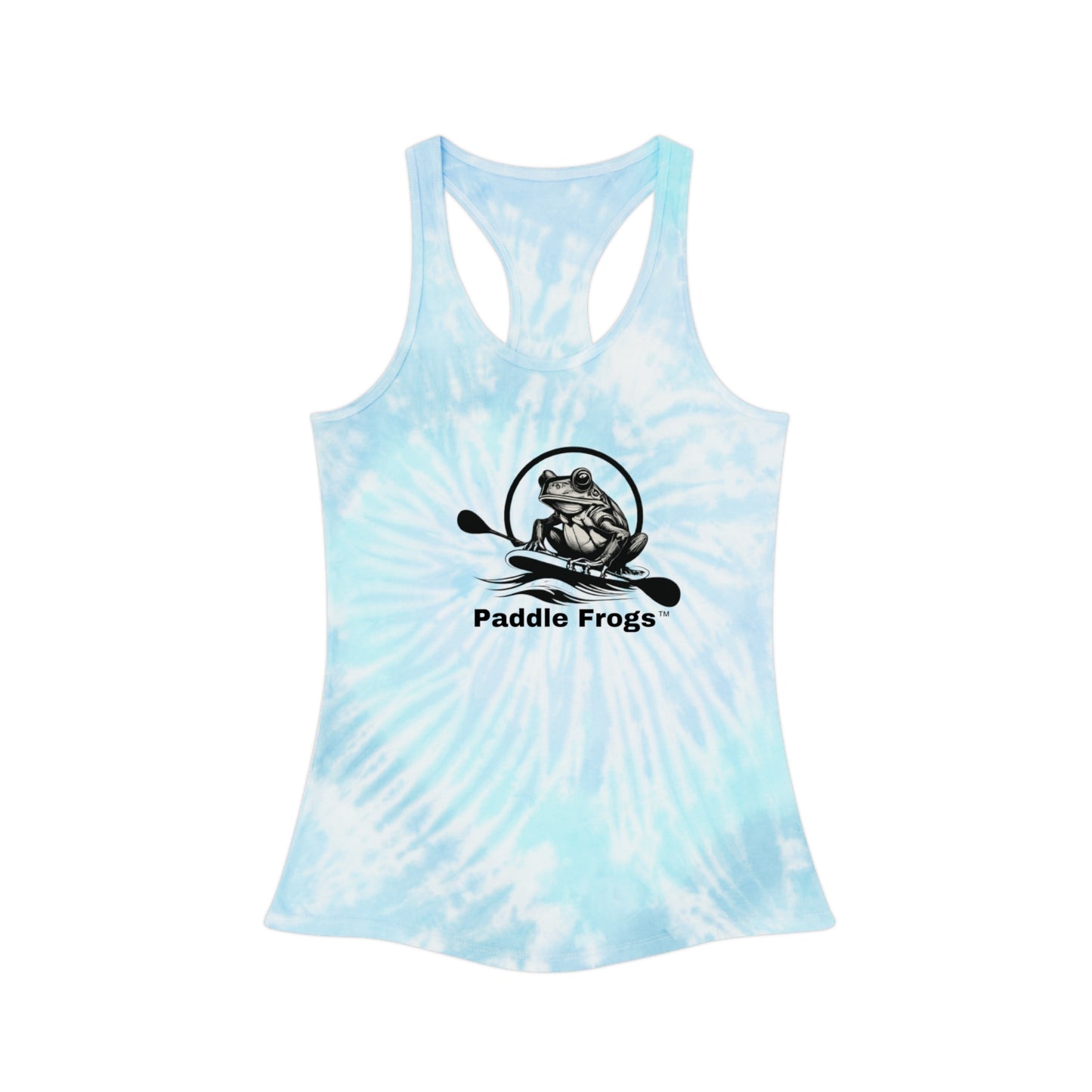 Tie-Dye Racerback Tank Top - Lagoon or Cotton Candy - Paddle Frogs