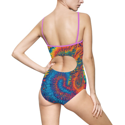 Fire Tie Dye - One Piece Swimsuit