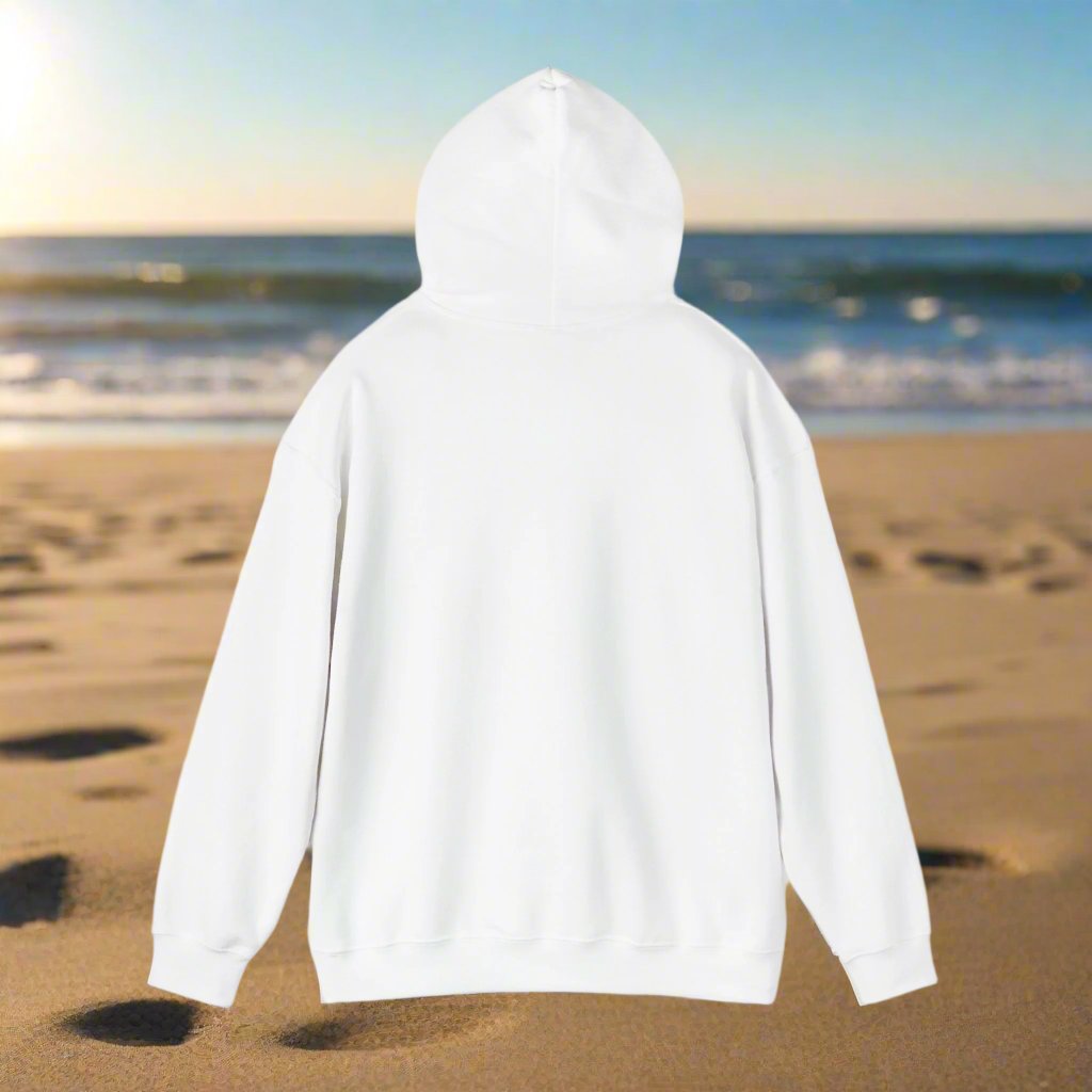 Extra Comfortable White Hooded pull over 