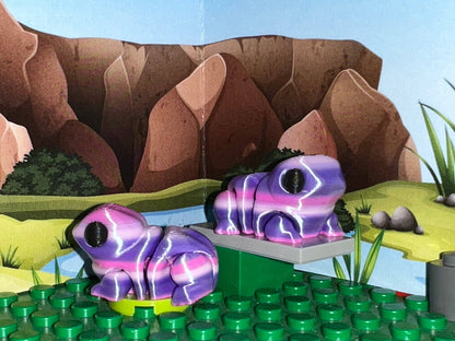 Fun Frog Pocket Fidget Friend (with Colorful Play Scene)