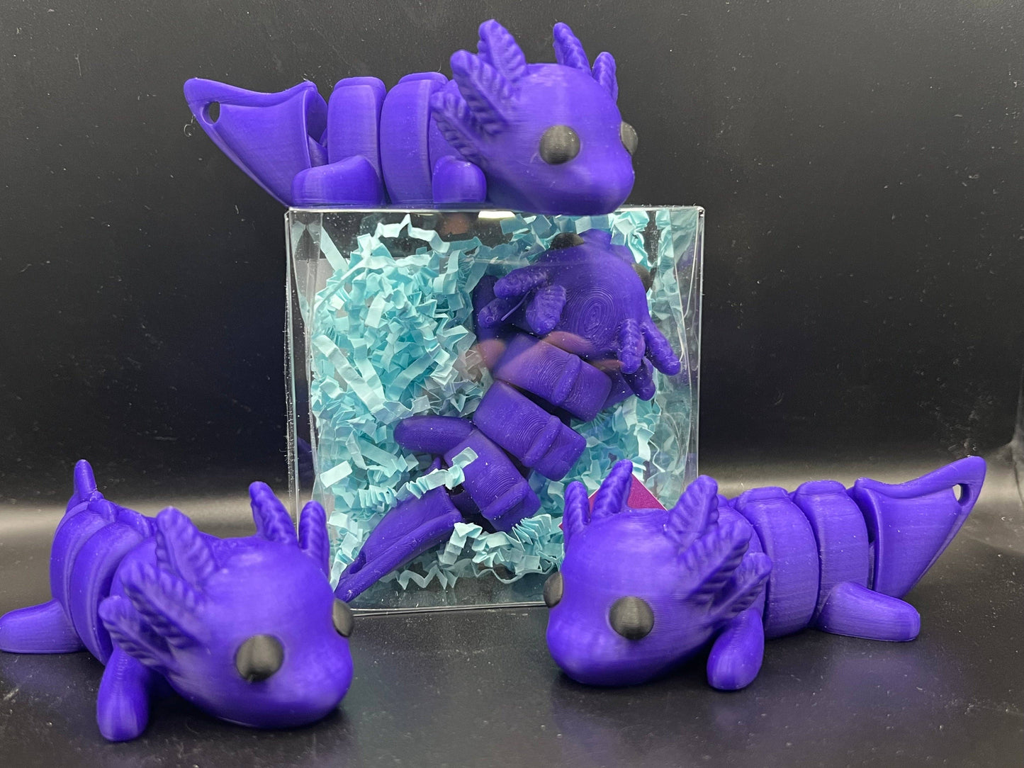 Adorable Axolotl Pocket Fidget Friend (with Colorful Play Scene)