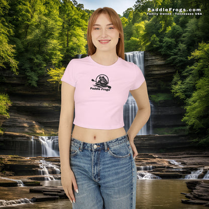 Women's Baby Tee - Paddle Frogs Cute & Comfortable Classic Design