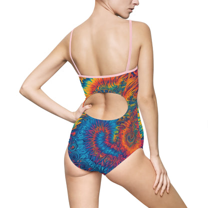 Fire Tie Dye - One Piece Swimsuit