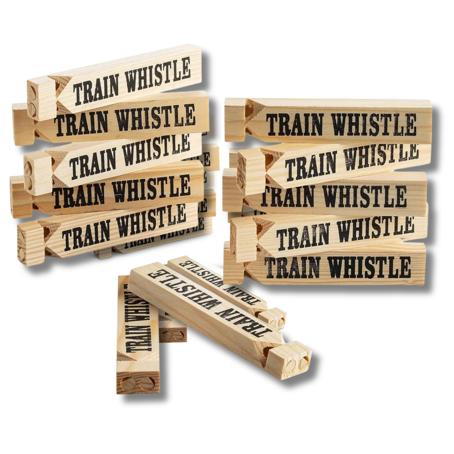 Acoustic Wooden Train Whistle Toy