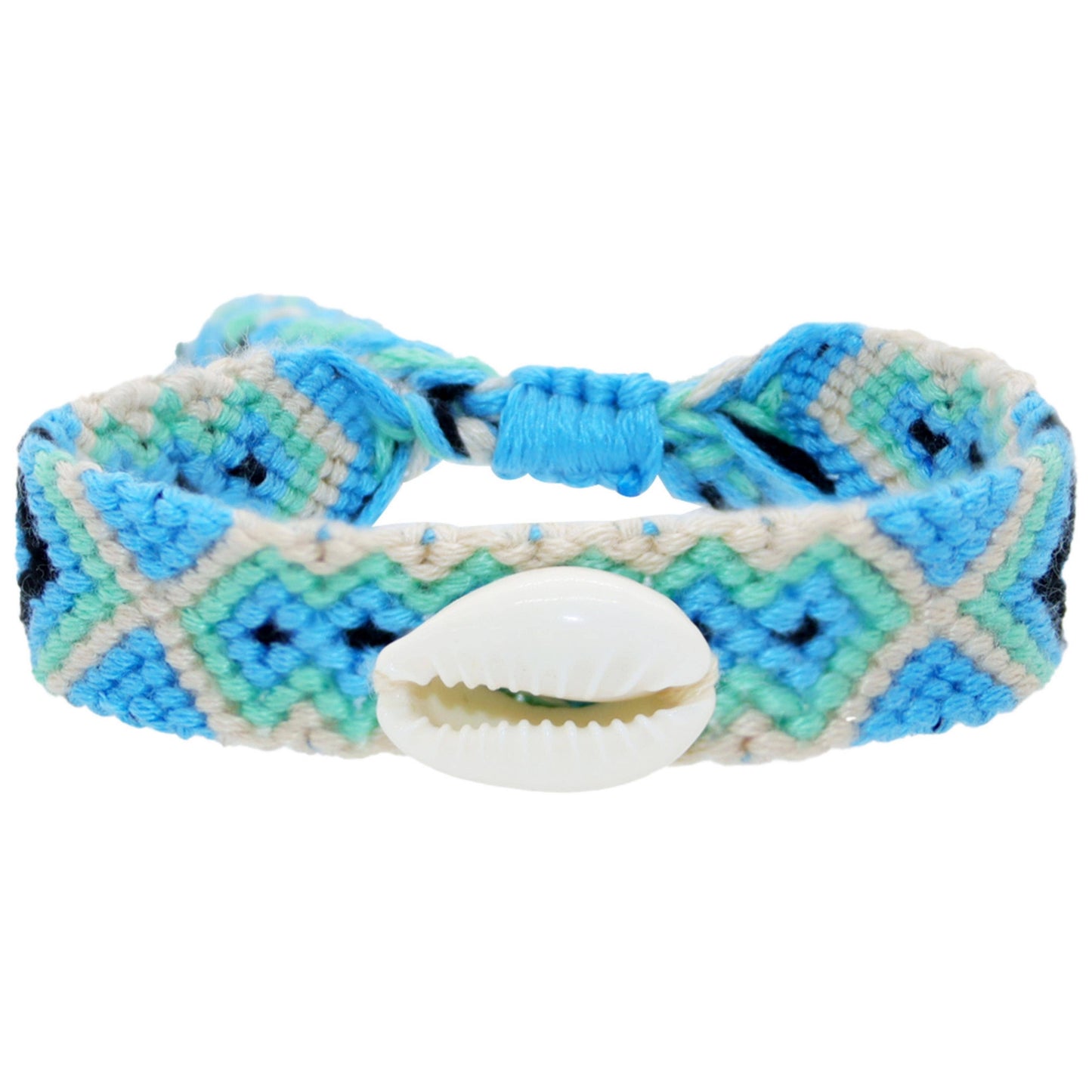 Hand-Woven Cowrie Shell Friendship Bracelet (USA Made)