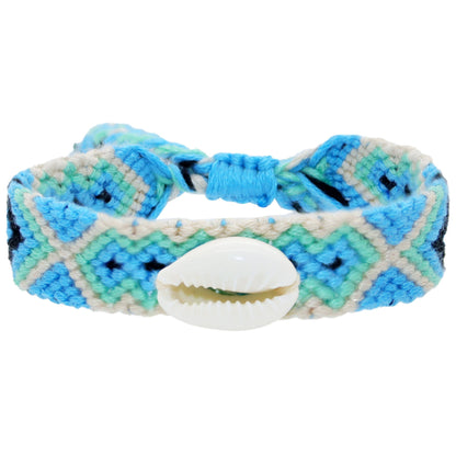 Hand-Woven Cowrie Shell Friendship Bracelet (USA Made)