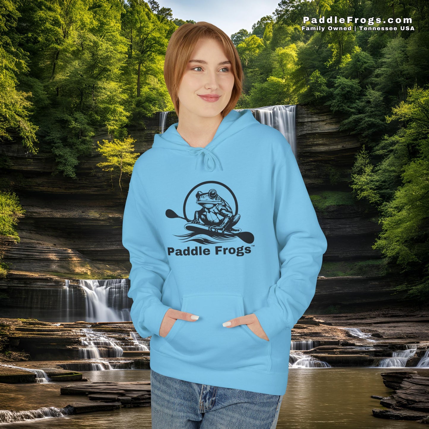 Fleece Soft style Hoodie | Paddle Frogs