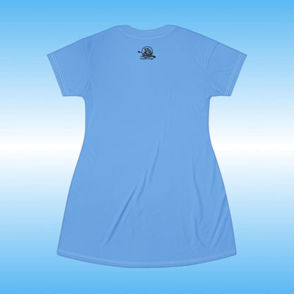 Blue | Beautiful You T-Shirt Dress | Paddle Frogs™