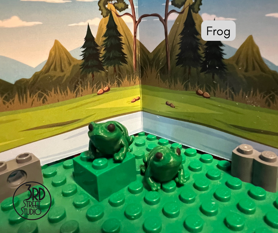 Fun Frog Pocket Fidget Friend (with Colorful Play Scene)