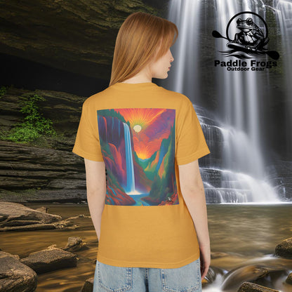 Mountain Sunrise Tee - Colorful Pop Art Design