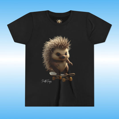 Edge the Hedgehog | Youth Skateboard T-Shirt | Paddle Frogs