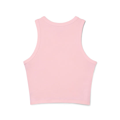 Women's Micro Rib Racer Tank Top Paddle Frogs