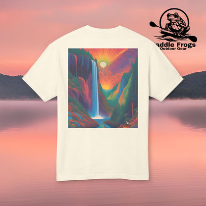 Mountain Sunrise Tee - Colorful Pop Art Design