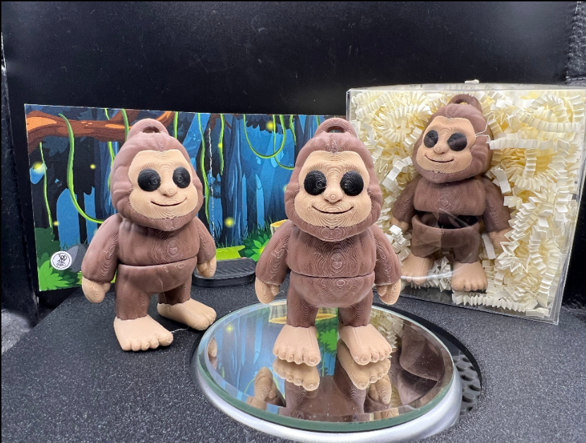 Fantastic Bigfoot Pocket Fidget Friend (with Colorful Play Scene)