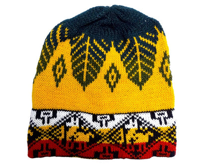 Multicolored Tribal Ethnic Design Winter Knit Beanie Hat