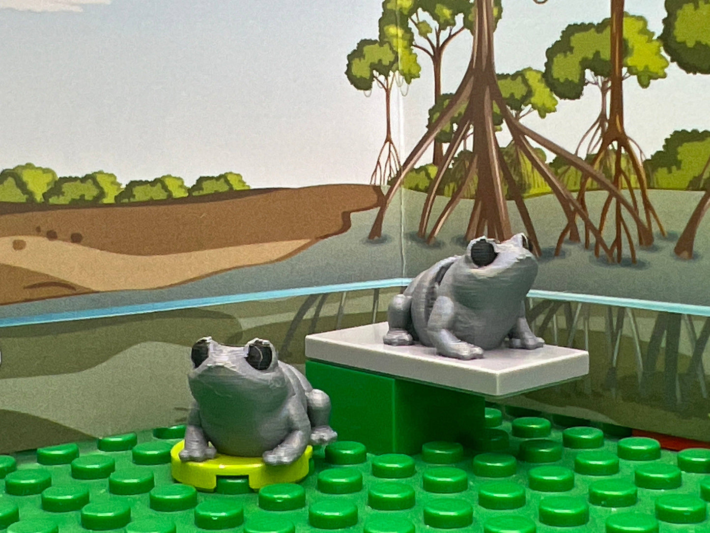 Fun Frog Pocket Fidget Friend (with Colorful Play Scene)
