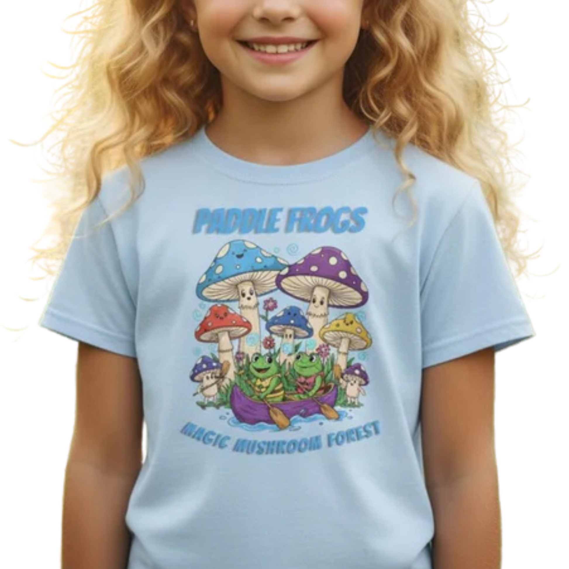 A Canoe Ride Through the Magic Mushroom Forest on a transparent background