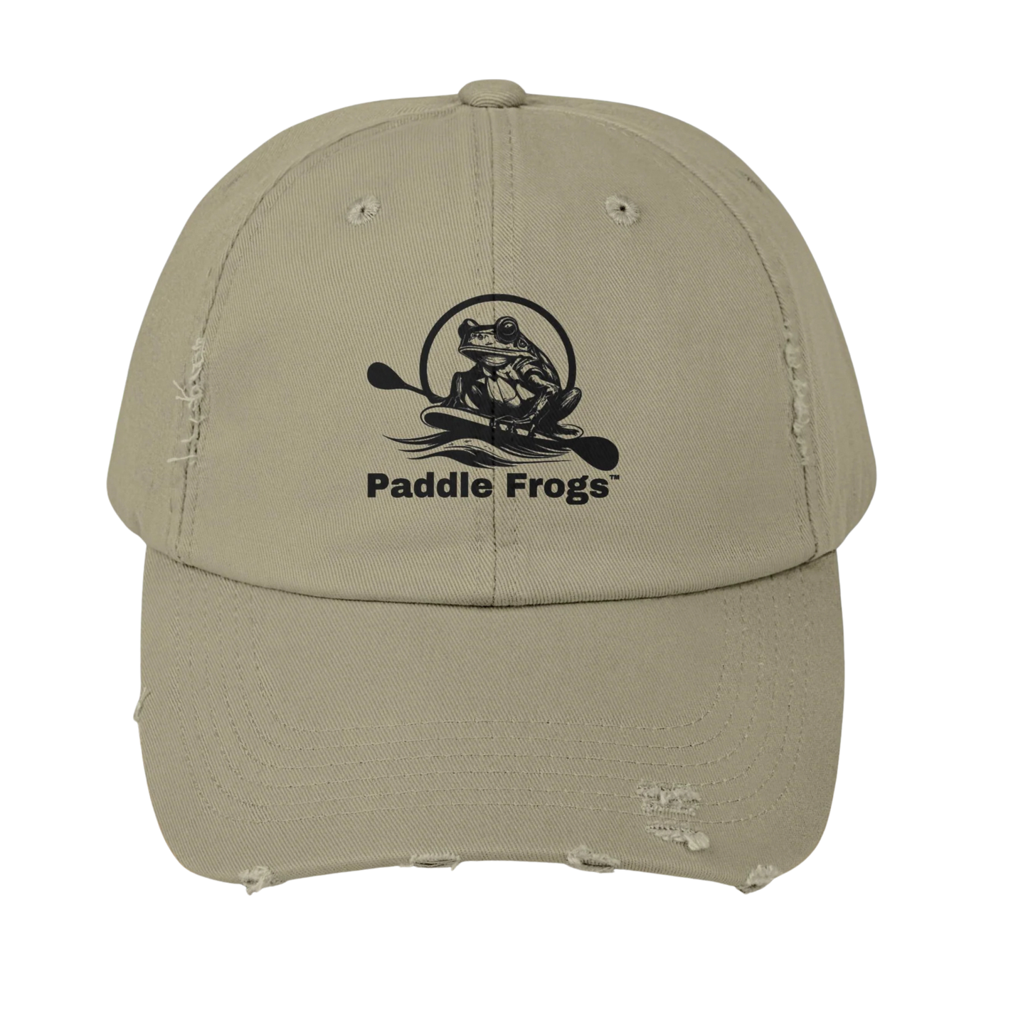 Drifter's Cap: Paddle Frogs™ Vintage Distressed Ballcap