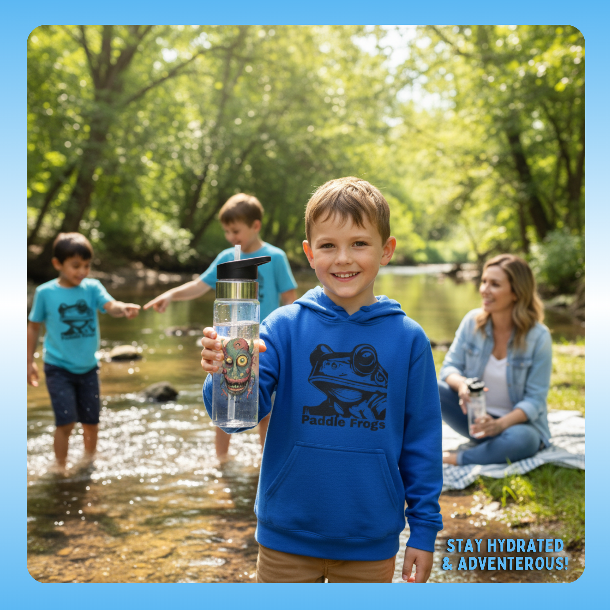 Bill Crystal Clear Water Bottle by Paddle Frogs Outdoor Gear