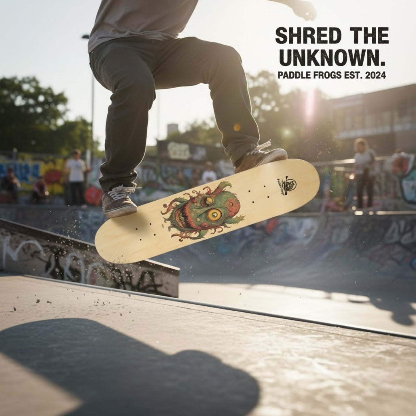 Bill Shred The Unknown skateboard deck by Paddle Frogs pro skate shop