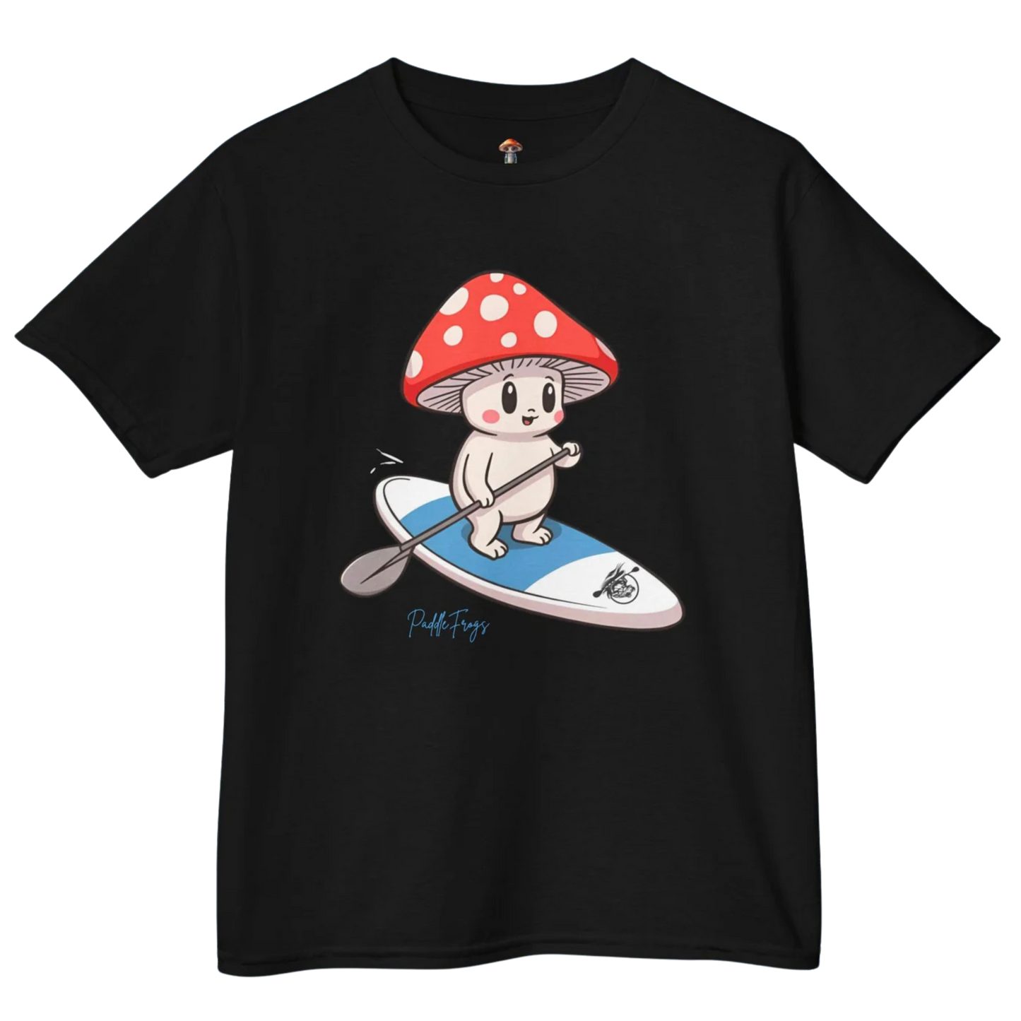- Shiro & the Divine Escape T-shirt (4 colors) Paddle Frogs™ Kids Mushroom Forest adventures