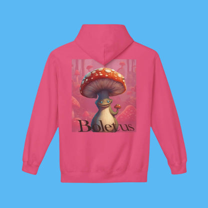 Boletus Bright Pink Hoodie by Paddle Frogs the one and only Boletus that you've grown to love and now in Bright PINK for ladies