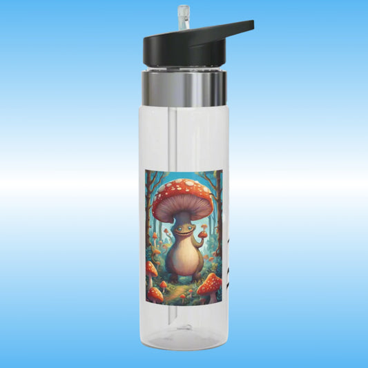 Boletus | Crystal Clear Water Bottles Paddle Frogs (Front View of Boletus Mushroom Character)