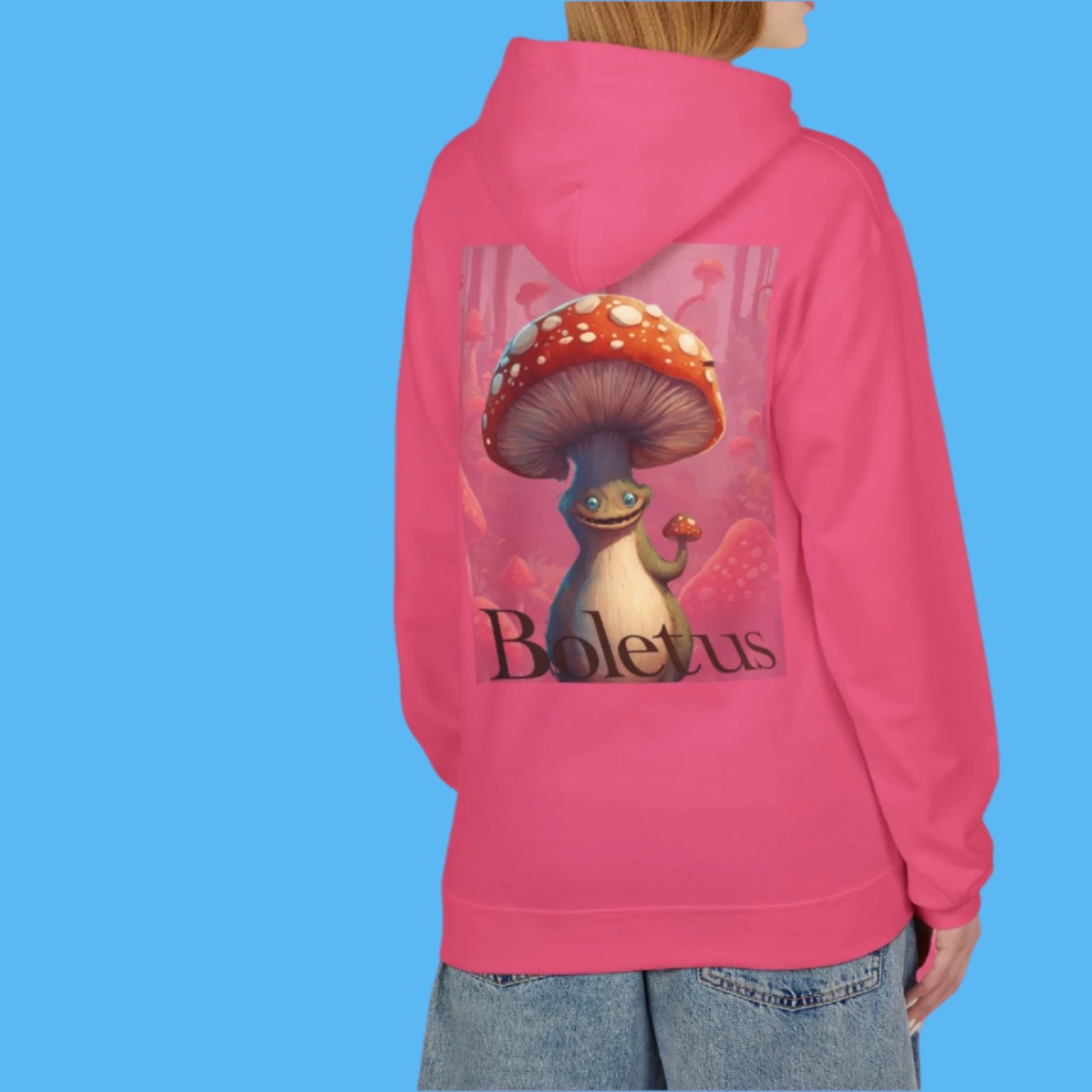Boletus Hoodie by Paddle Frogs the one and only Boletus that you've grown to love and now in Bright PINK for ladies that skate