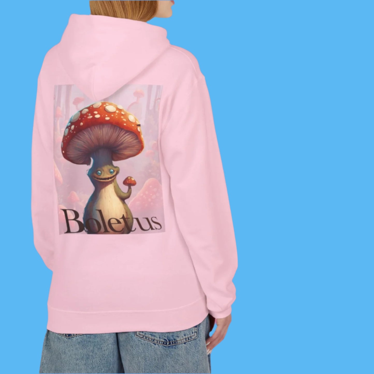 Boletus Pink Hoodie by Paddle Frogs the one and only Boletus that you've grown to love and now in PINK for ladies
