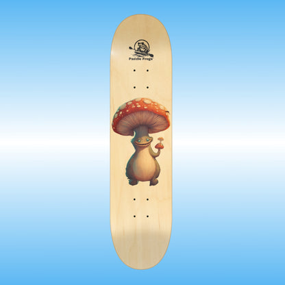 Boletus | Professional skateboard deck by Paddle Frogs 1 one curve angle shot image center straight