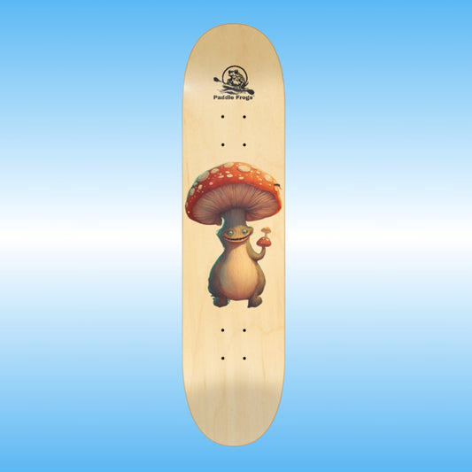 Boletus | Professional skateboard deck by Paddle Frogs 1 one curve angle shot image center straight