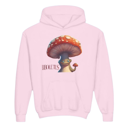 Boletus | Youth Hoodie Jacket | Paddle Frogs™  Light Pink