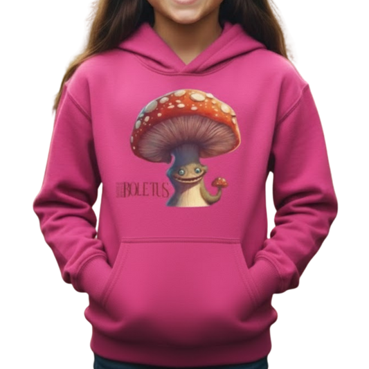 Boletus’s Bounce: The Forest-Floor Flight Jacket Berry pink hoodie transparent background