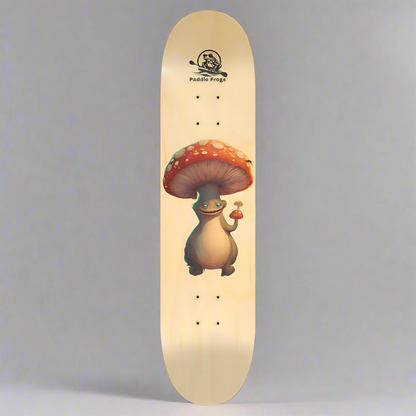 Boletus the one and only. Seven Layer Maple popsicle shape skateboard deck by Paddle Frogs. Ride Boletus and live your adventure with quality Decks with pop 