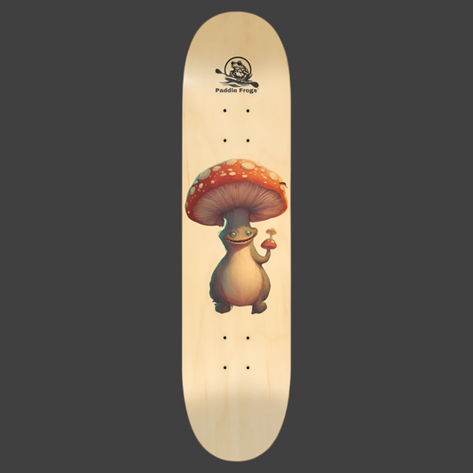 Boletus the one and only. Seven Layer Maple popsicle shape skateboard deck by Paddle Frogs. Ride Boletus and live your adventure with quality Decks with pop 