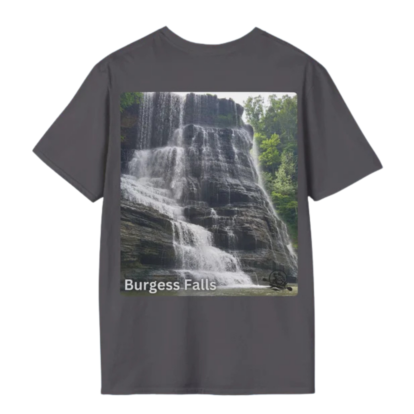 Burgess Falls 100% Cotton T-Shirt - Charcoal Gray
