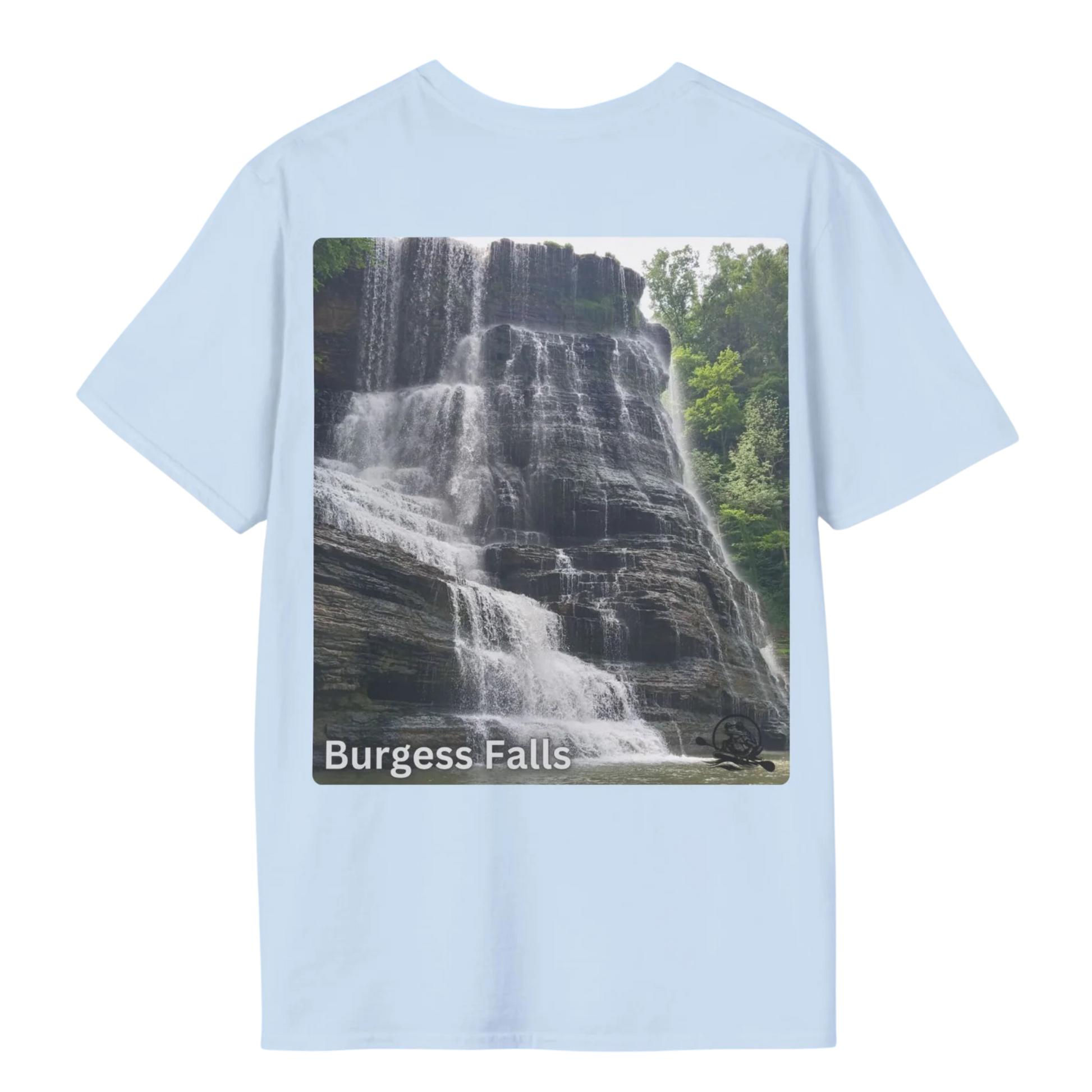 Burgess Falls 100% Cotton T-Shirt - Light Blue