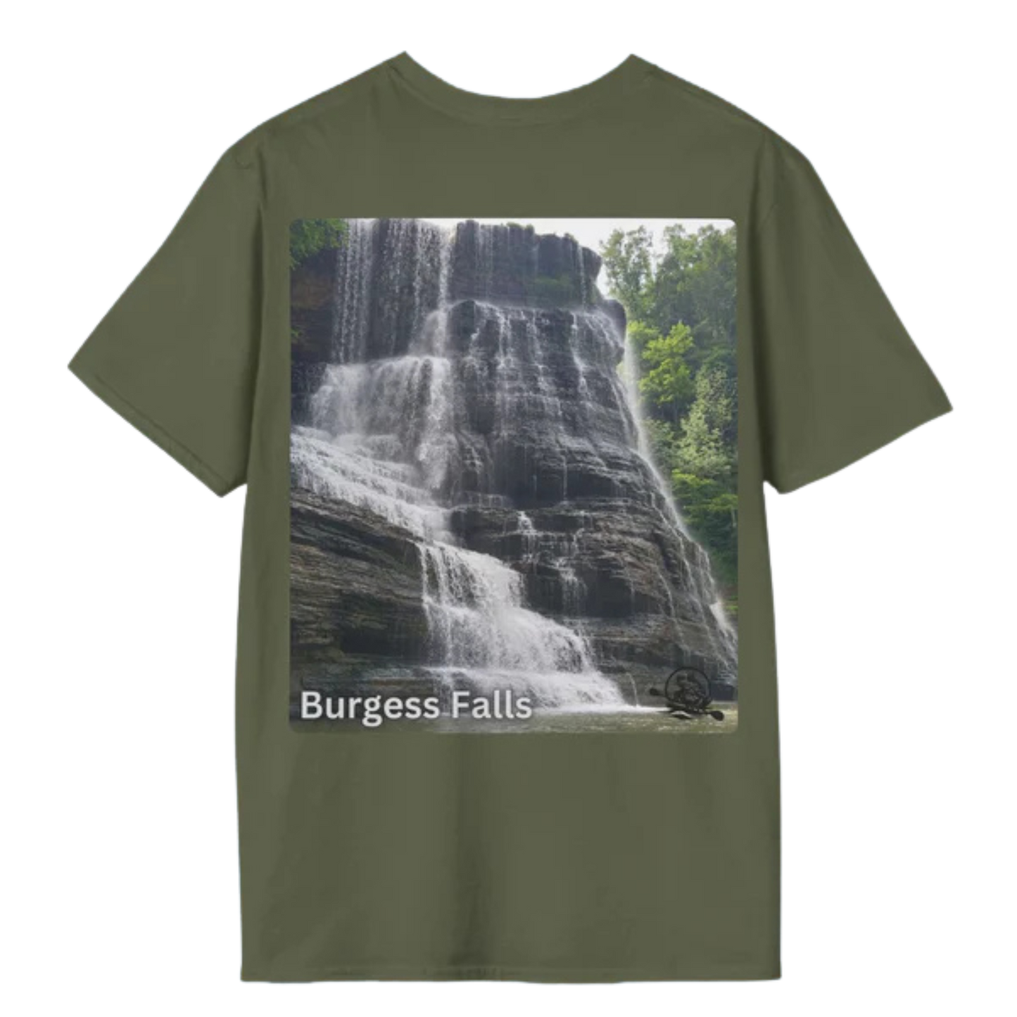 Burgess Falls 100% Cotton T-Shirt - Military Green