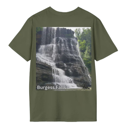 Burgess Falls 100% Cotton T-Shirt - Military Green