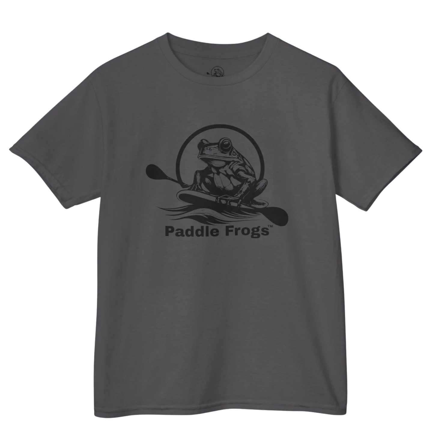 Charcoal Gray - Kids Tee (Big Fit) 7 Colors | Paddle Frogs Kids