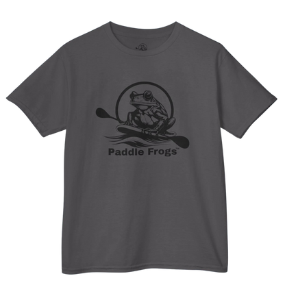 Charcoal Gray - Kids Tee (Big Fit) 7 Colors | Paddle Frogs Kids